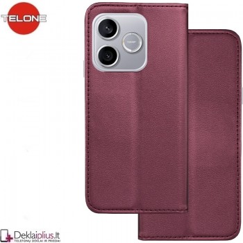 Telone atverčiamas dėklas - bordo spalvos (Huawei Honor 600 Lite) Telone atverčiamas dėklas - bordo spalvos (Huawei Honor 600 Lite)